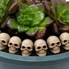 Pack Mini Crânes Halloween — Décorations Miniatures Maison Hantée & DIY