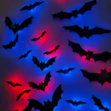 Autocollants Chauves-Souris 3D LED Halloween