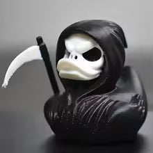 Canard Faucheuse Grim Reaper — Figurine 3D Halloween Décoration Maison Hantée