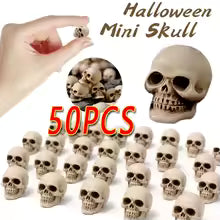 Pack Mini Crânes Halloween — Décorations Miniatures Maison Hantée & DIY