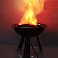 Poêle Décoratif Fausse Flamme LED Halloween — Ambiance Maison Hantée
