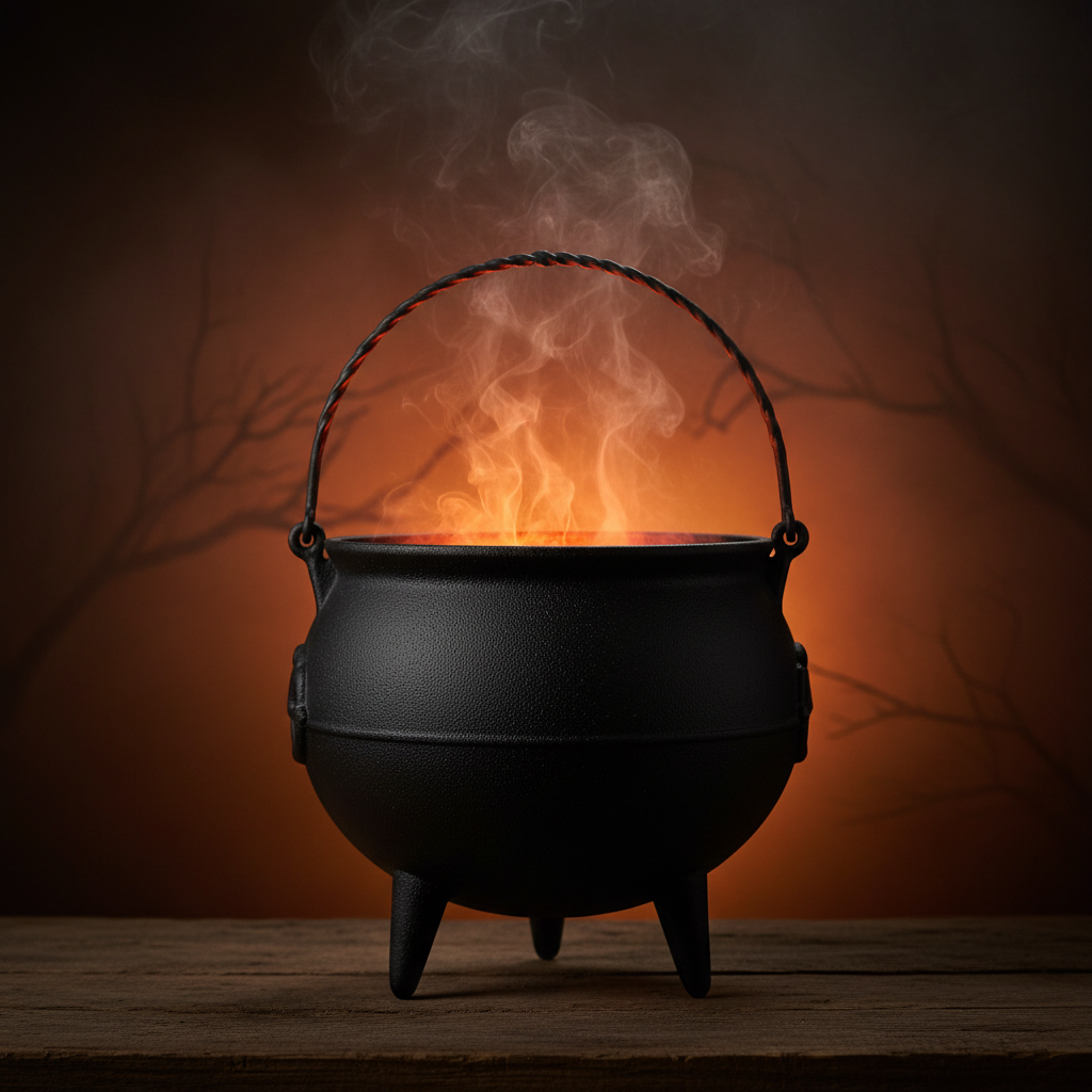 Grand Chaudron de Sorcière Halloween